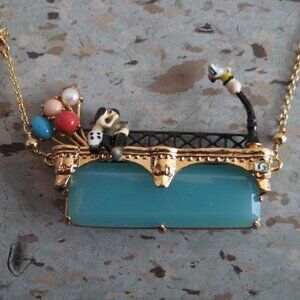 Les Nereides Paris My Love Lovers On Windy Bridge Long Necklace